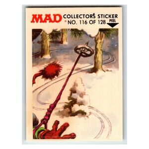 MAD Collectors Sticker No. 116 of 128 Vintage